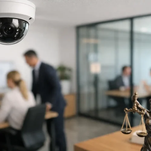 Monitoring kamer dla biura zgodny z prawem